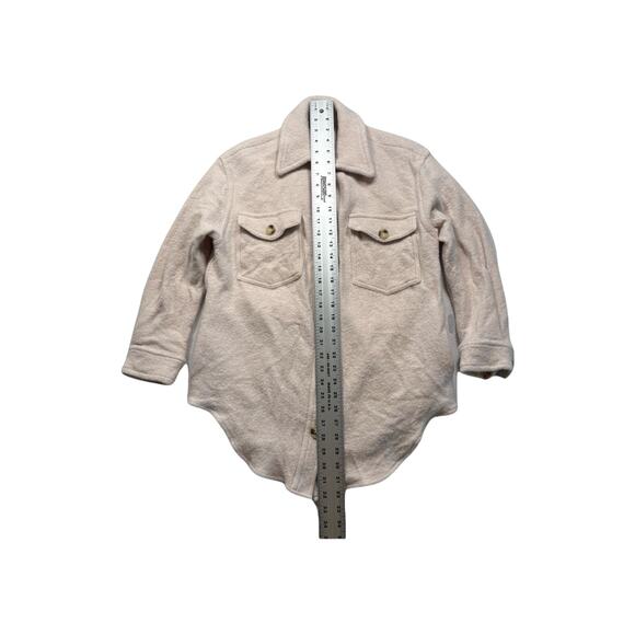 Wilfred Free Women's Cream Beige Wool Jacket Size M Button‎ Long Sleeve (318) - Picture 7 of 9
